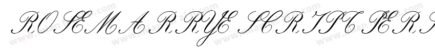 ROSEMARRYE SCRIPT PERSONAL USE Ital字体转换